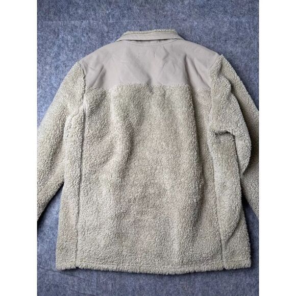 32 Degrees Fleece Jacket Women's Large Beige Regular Fit Long Sleeve Full Zip - Picture 2 of 6